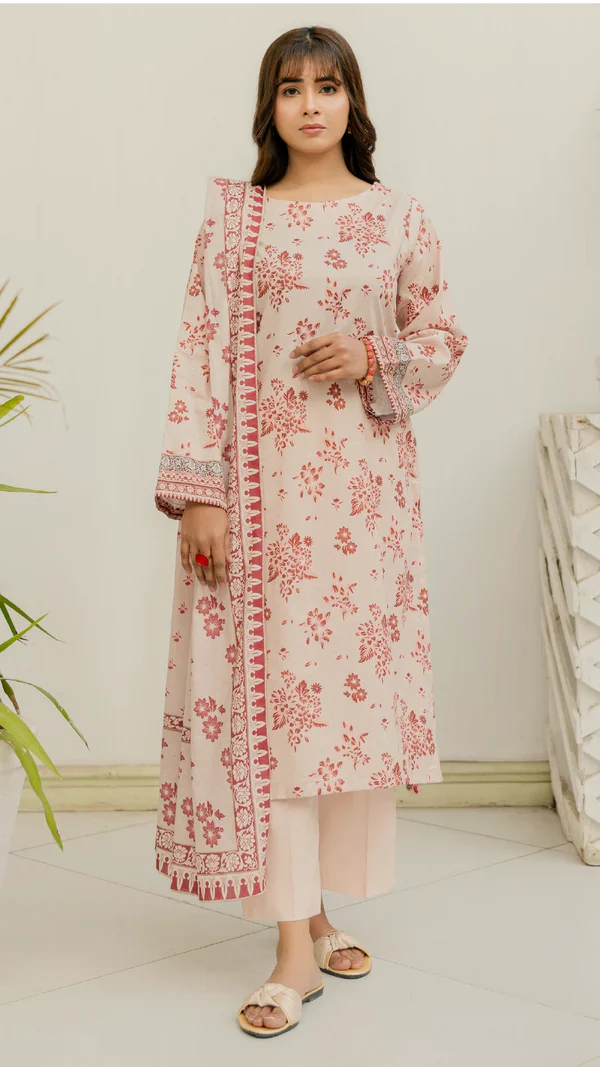 Women Khaddar 3pc Suit