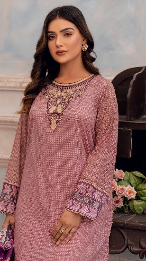 Classic Winter Semi-Formal 3pc Suit with Sheer Sleeves